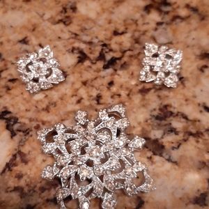Earrings and Brooch